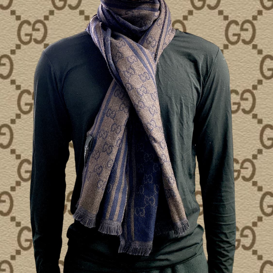 정품 구찌 모노그램 머플러 상품이미지3