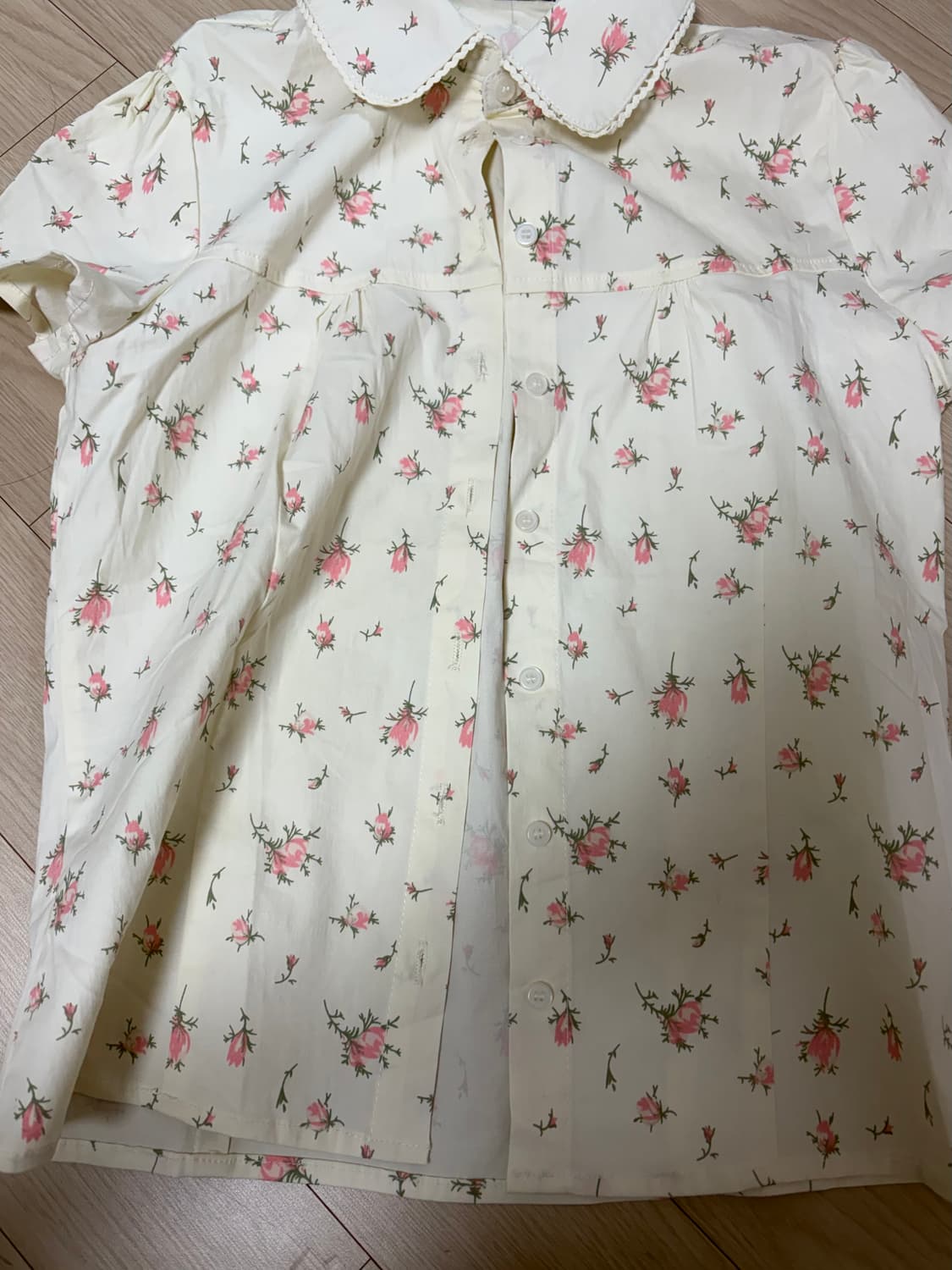 빈티지 셔츠 플로랄 플라워 패턴 자잘한 꽃패턴 상품이미지1