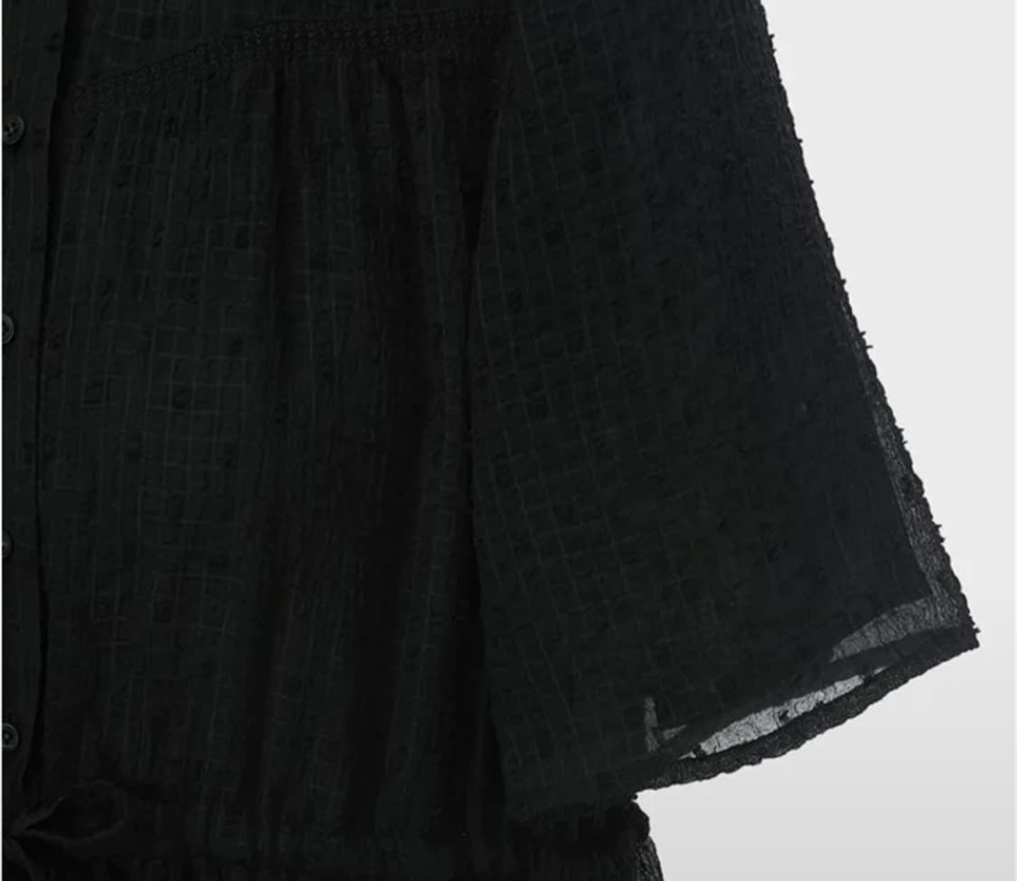 (새상품) 써스데이 아일랜드 블랙 원피스 T236MOP138W1 상품이미지3