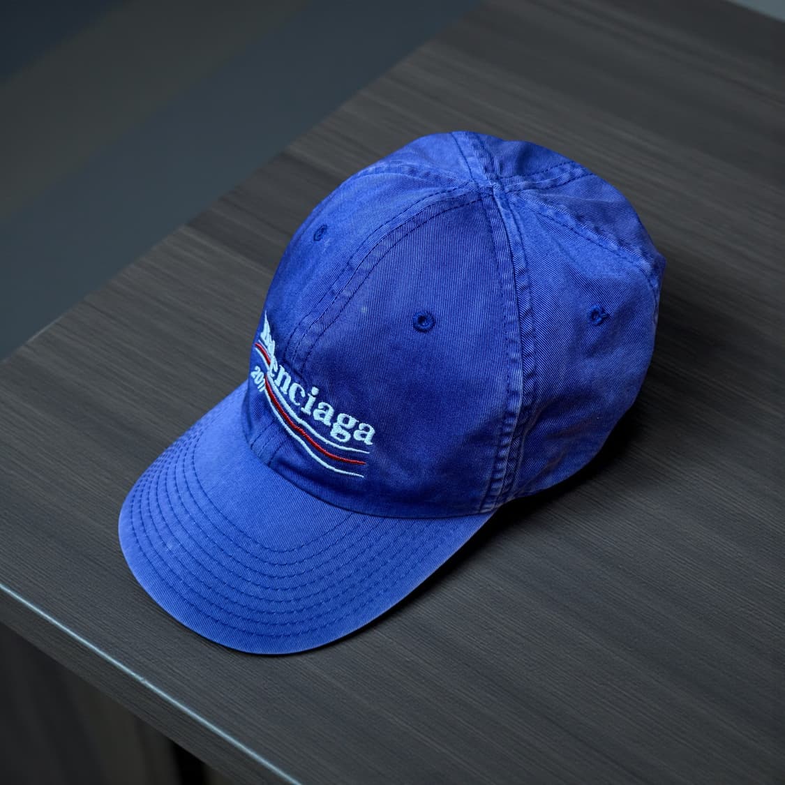 발렌시아가 2017웨이브로고 워싱 빈티지 볼캡 상품이미지5