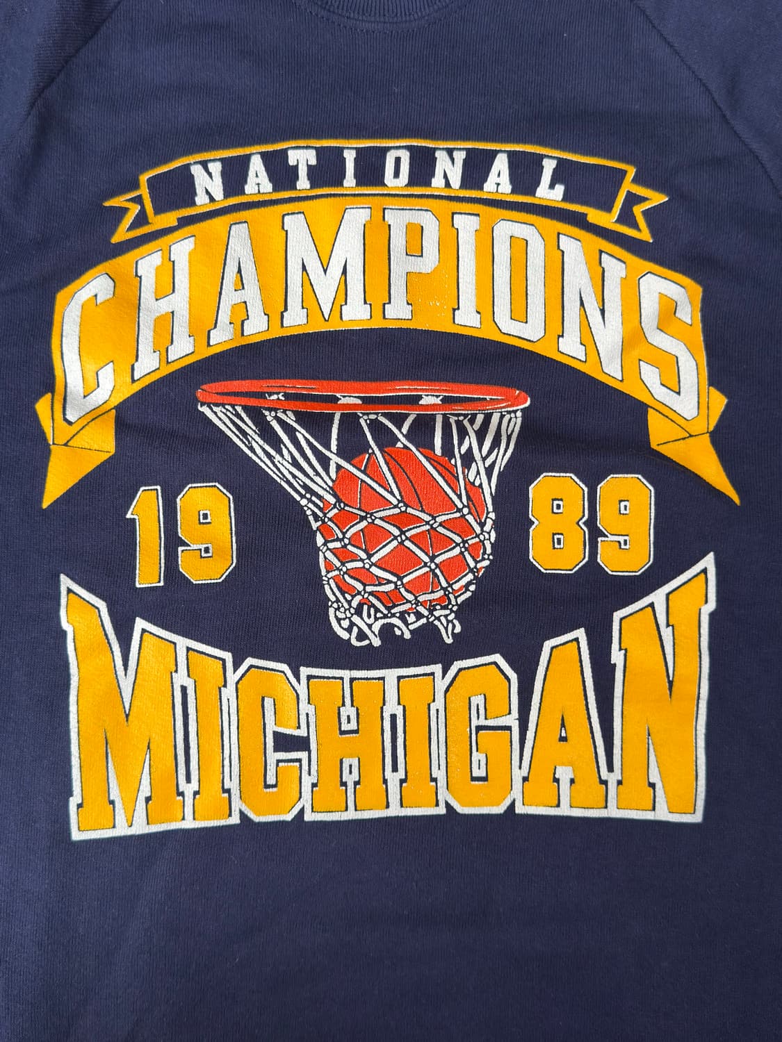 1989 미시간 챔피언십 컬리지 스웻 셔츠 맨투맨 상품이미지3