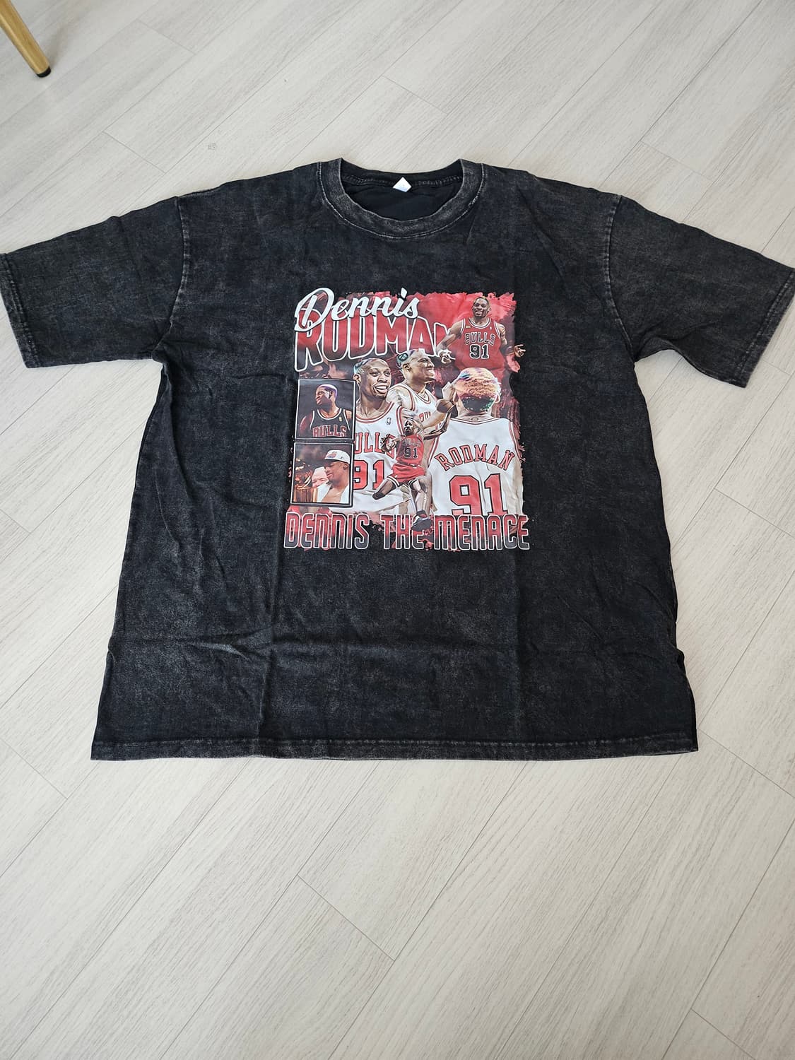 데니스로드맨 빅프린팅 오버사이즈 반팔티셔츠 상품이미지1