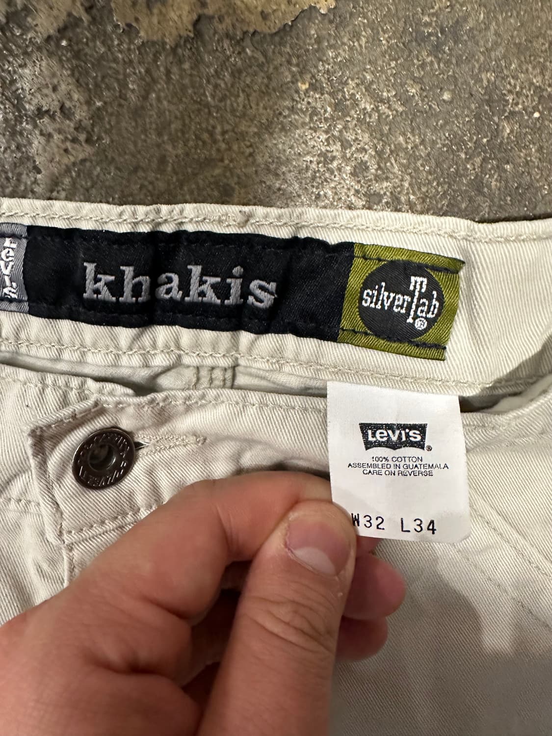 90s 빈티지 리바이스 실버탭 카키스 팬츠  상품이미지4