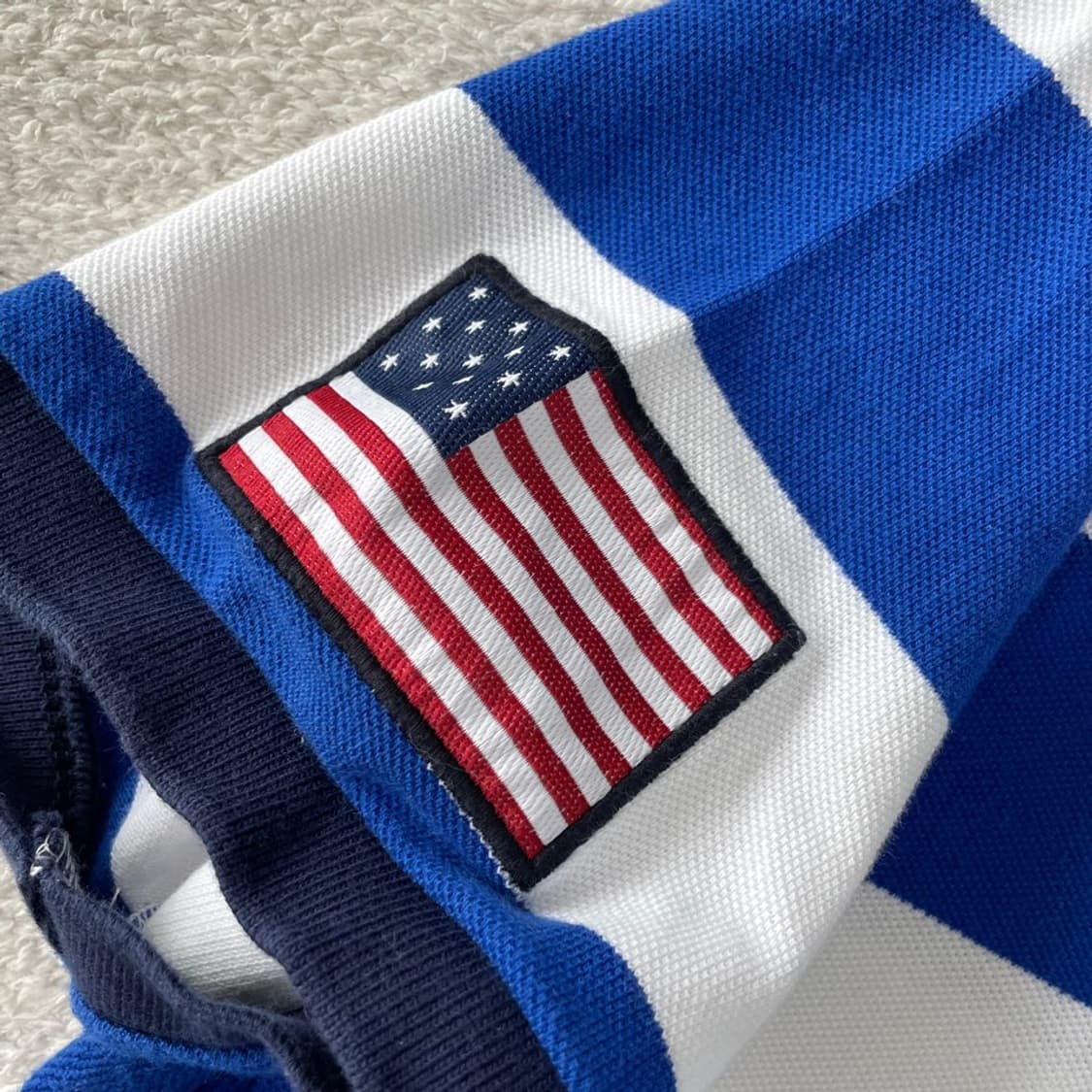L 폴로 빅포니 성조기 USA 반팔카라티 미국 상품이미지6