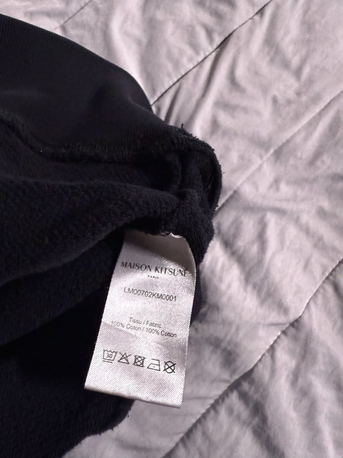 메종키츠네 블랙 후드티 M 상품이미지2