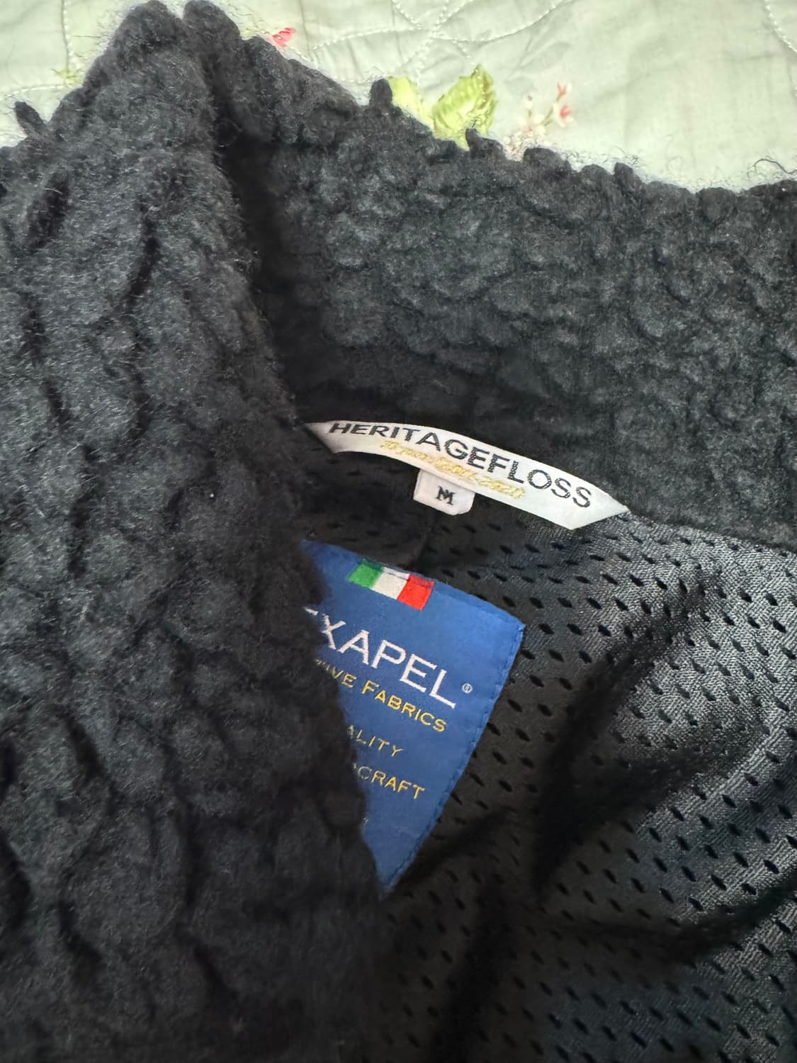 헤리티지플로스 울파일 플리스 블랙 M 상품이미지3