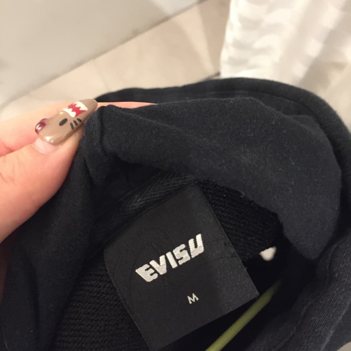 Evisu 에비수 아방핏 후드 로고 후디 상품이미지3
