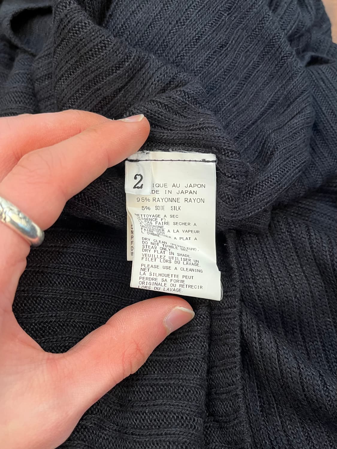 요지 야마모토 오버사이즈 터틀넥 스웨터 상품이미지7