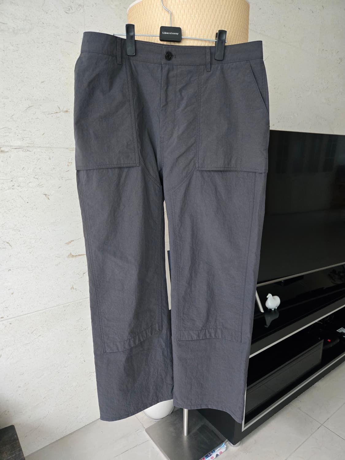 준지 나일론 페인터 차콜 카고바지  50사이즈 상품이미지1