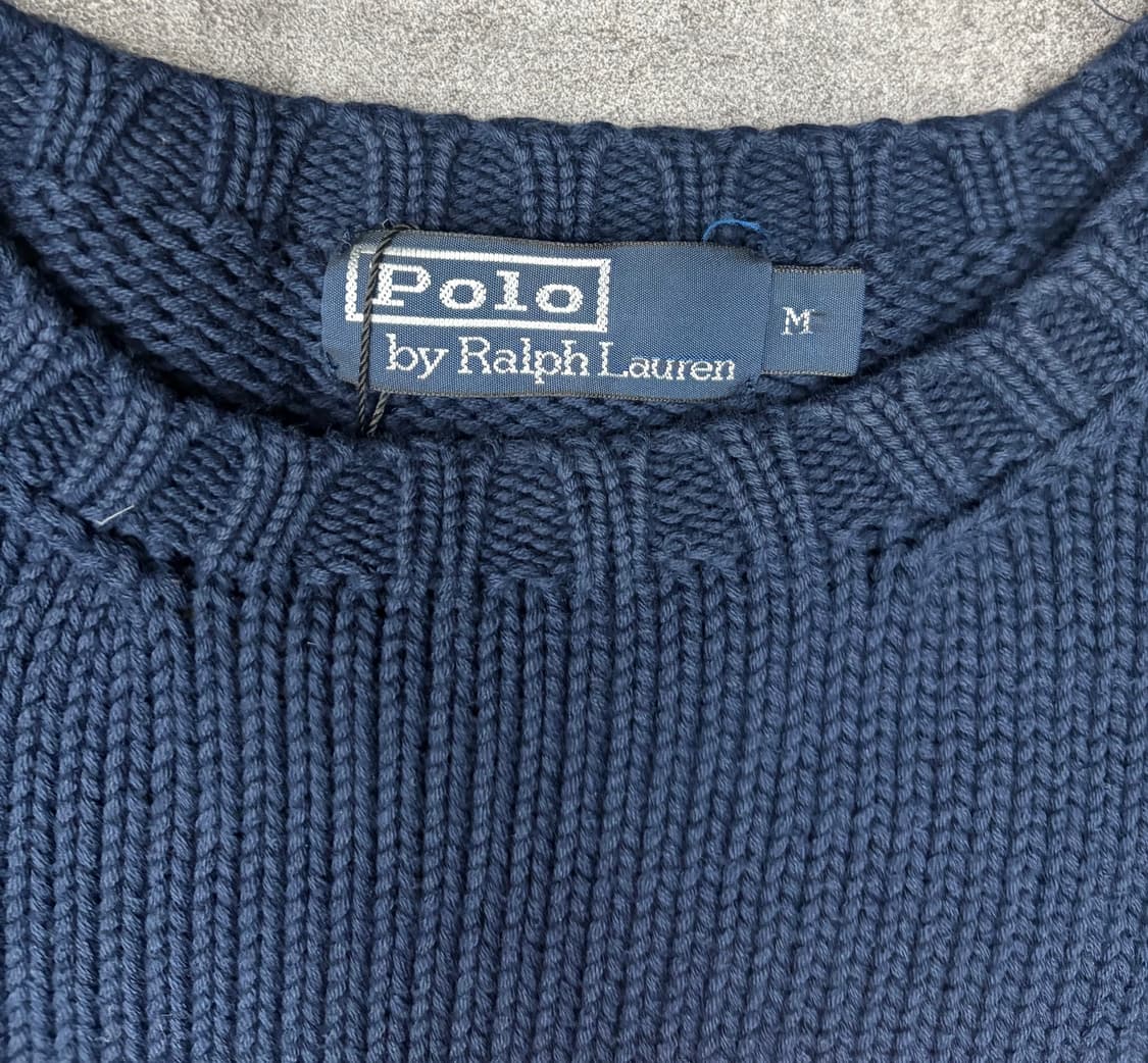 90s 폴로 랄프로렌 성조기 니트 네이비 상품이미지7