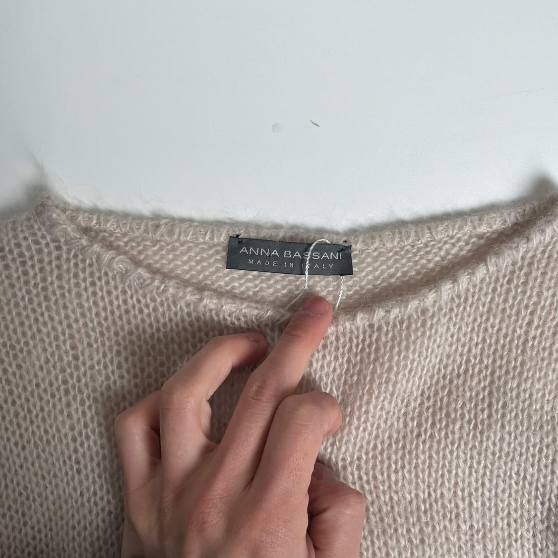 Anna bassani 모헤어 블렌드 스트링 니트 (italy)   상품이미지5