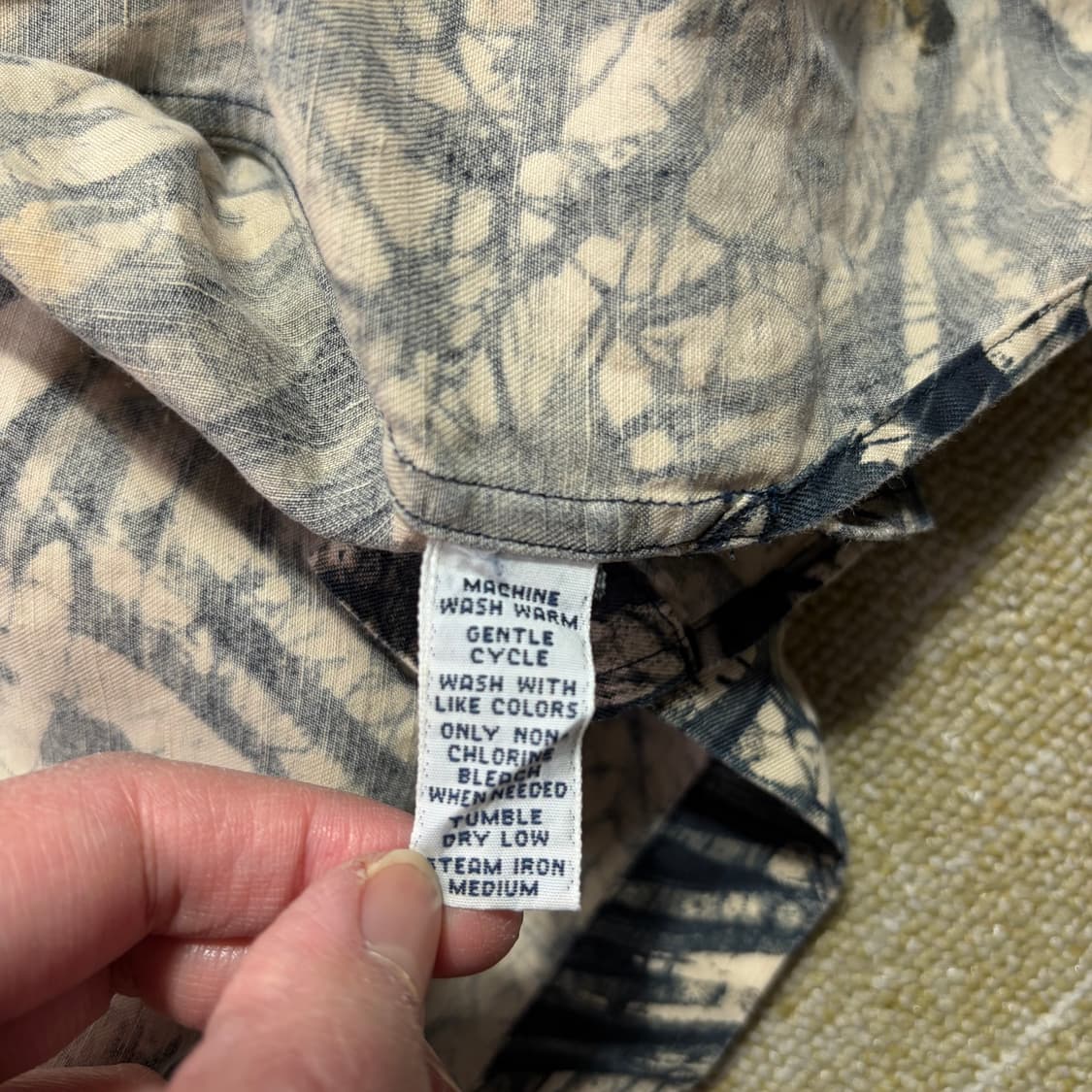 90s 폴로랄프로렌 빈티지 실크 린넨 반팔셔츠(2XL) 상품이미지6