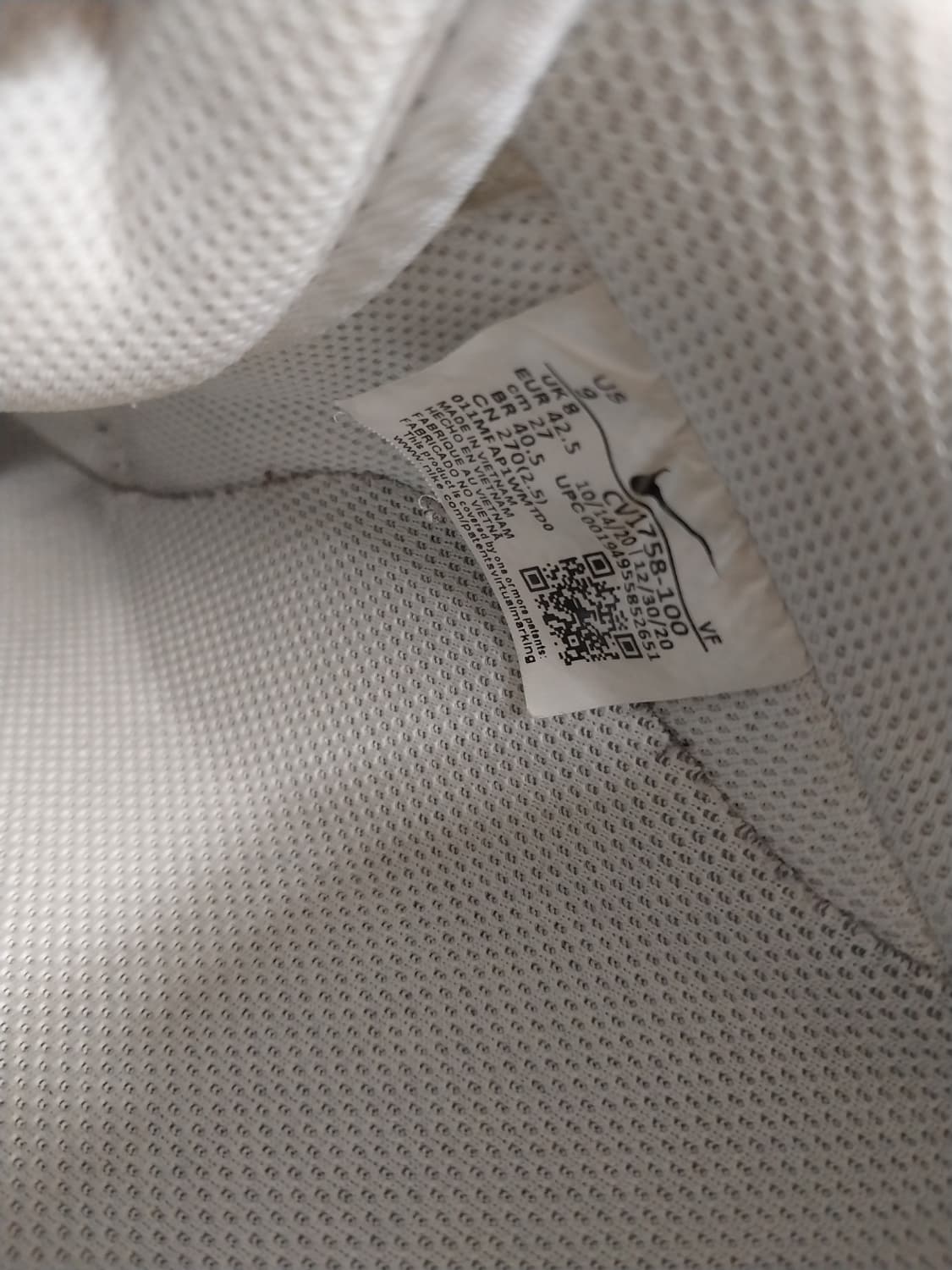 남성 나이키 에어포스1 로우 1/1 스티치 커스텀 운동화 (270) 상품이미지10