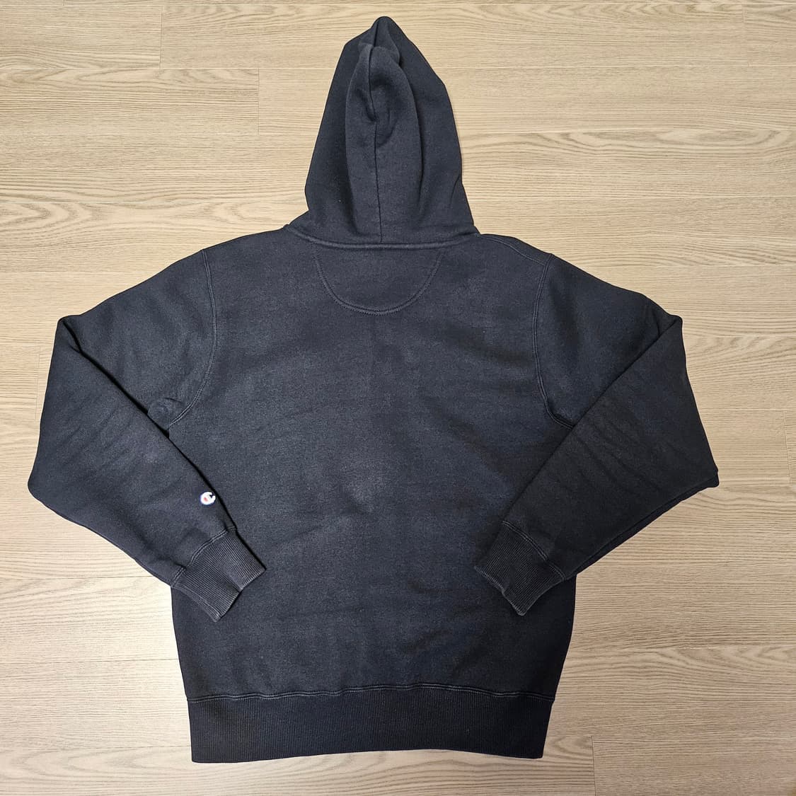 챔피온(Champion) 재팬 빅로고 후드집업 블랙 상품이미지3