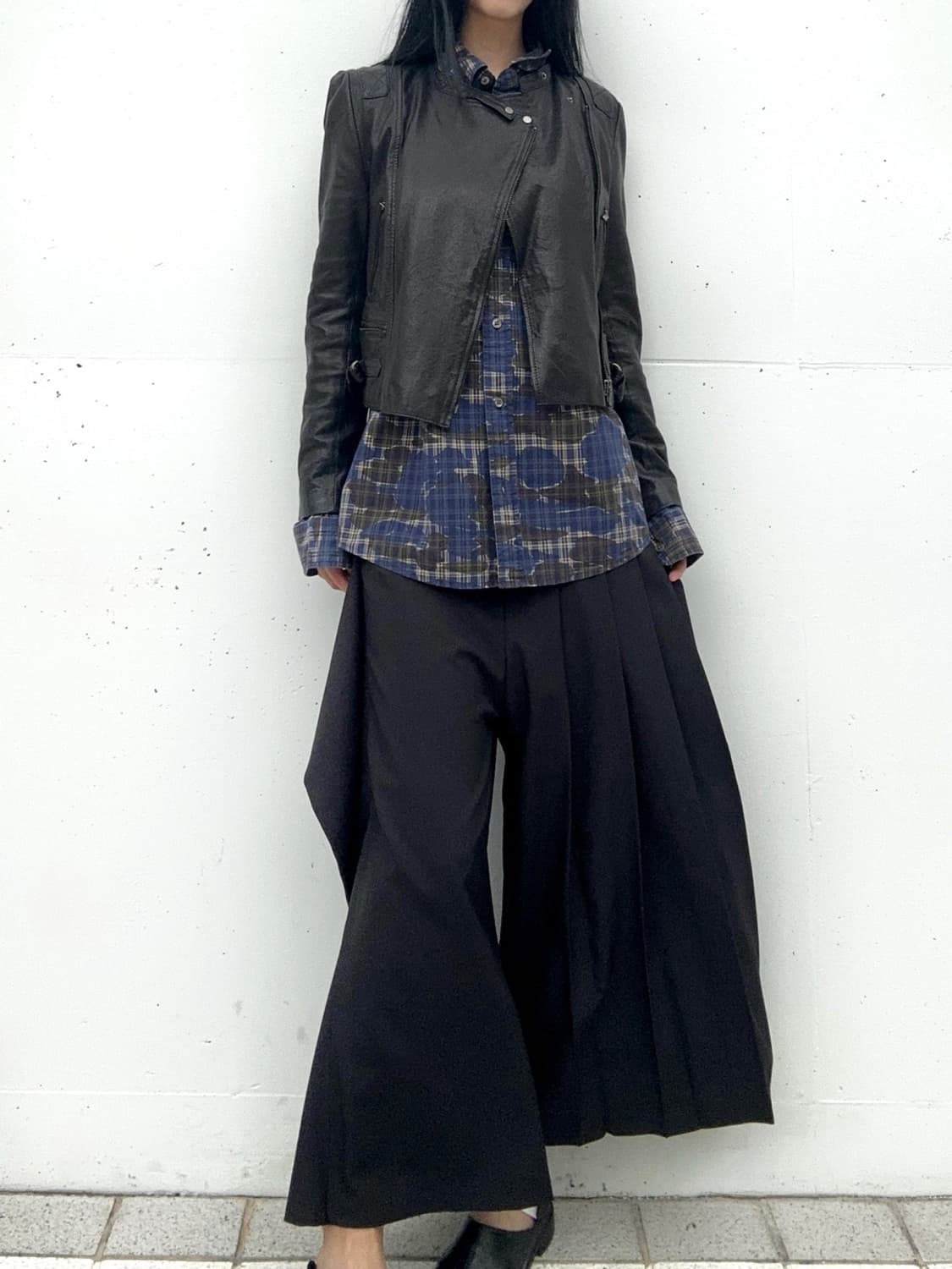 Tailor strap pleats pants / black 상품이미지10