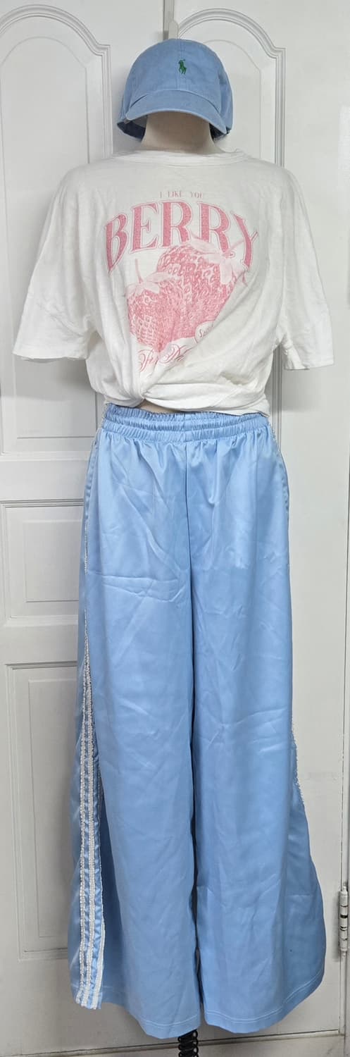 아디다스 새틴 플릴삼선 트랙팬츠 상품이미지2