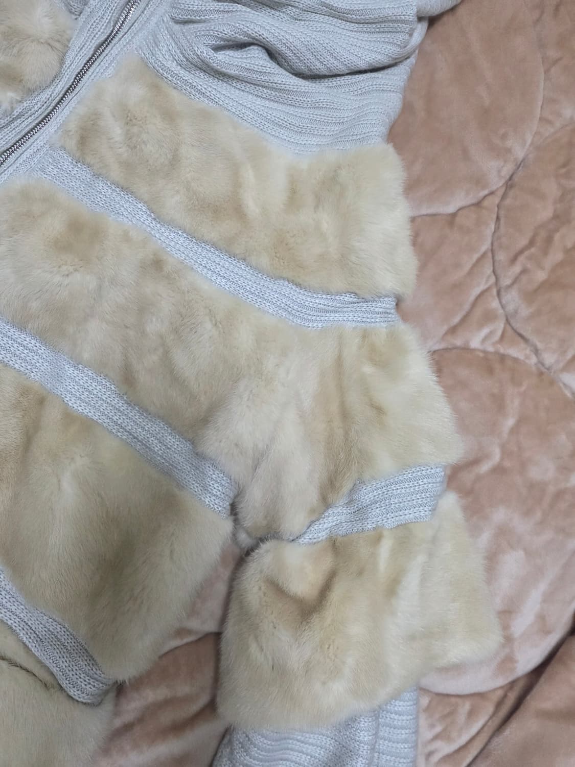 파비오가파치실크밍크자켓 42사이즈 상품이미지4