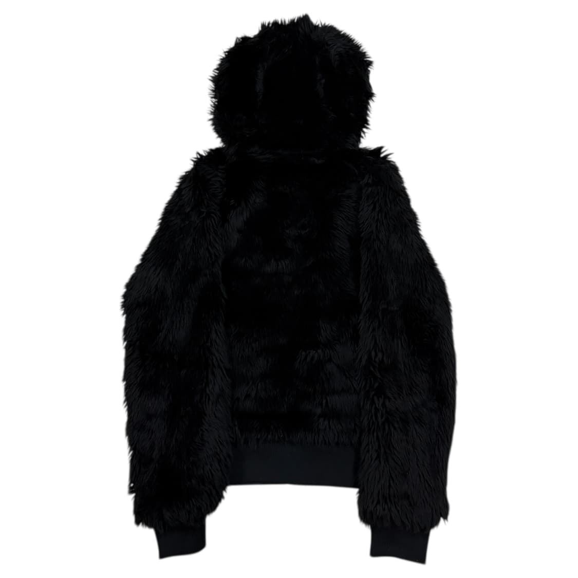 아디다스 빈티지 퍼 자켓 후드집업 블랙 85 XS 상품이미지3