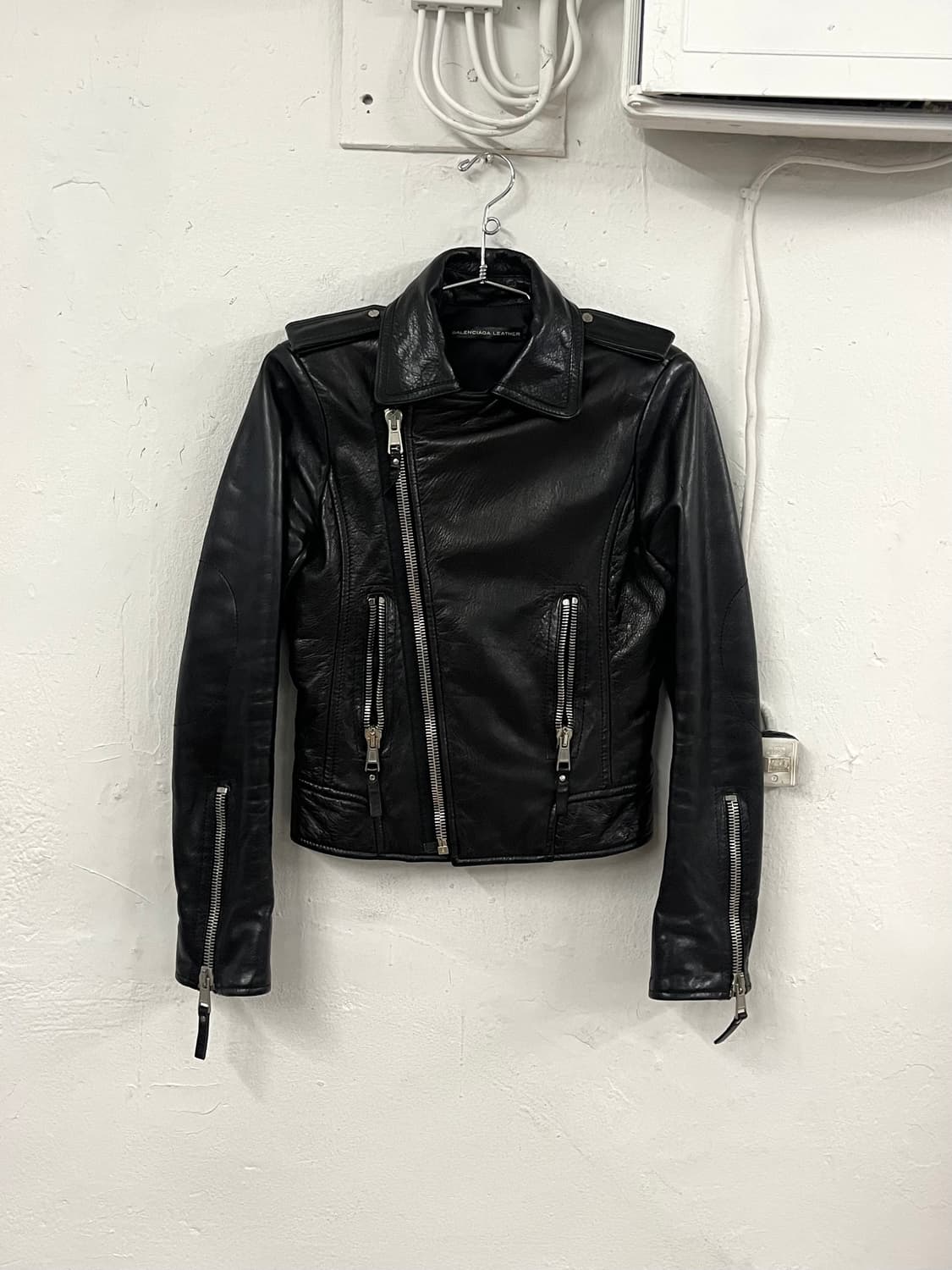 발렌시아가 2012FW 컬렉션 레더 라이더 자켓 상품이미지1