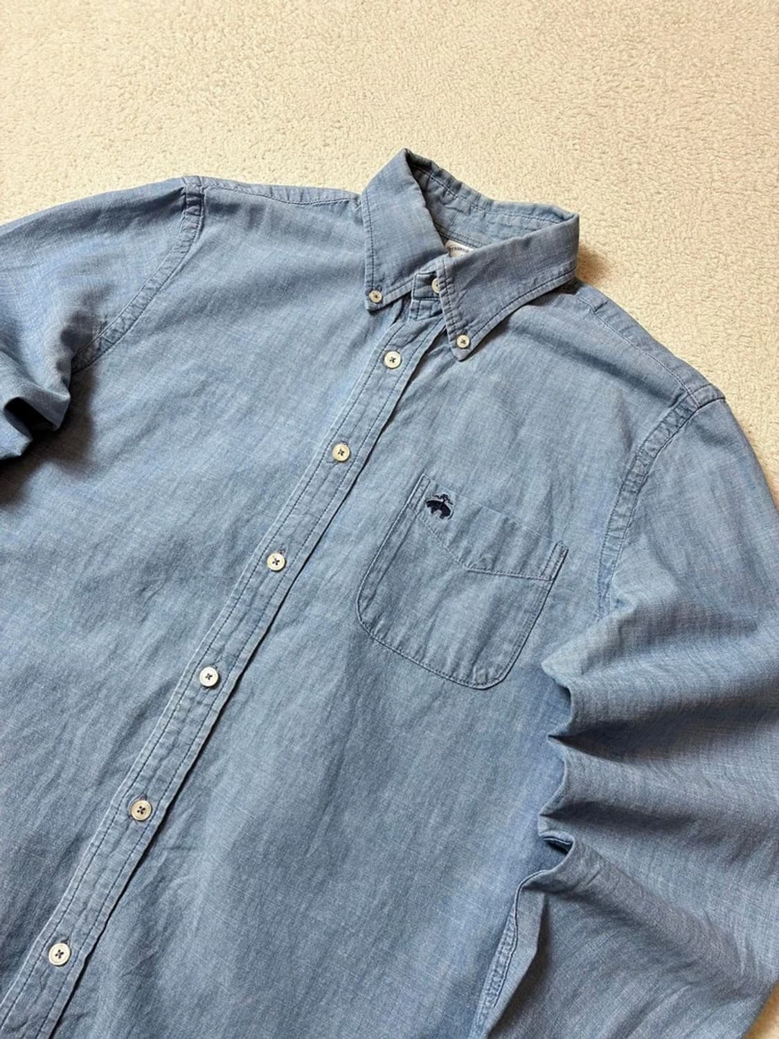 브룩스브라더스 로고 샴브레 데님 셔츠 PN7459 상품이미지2