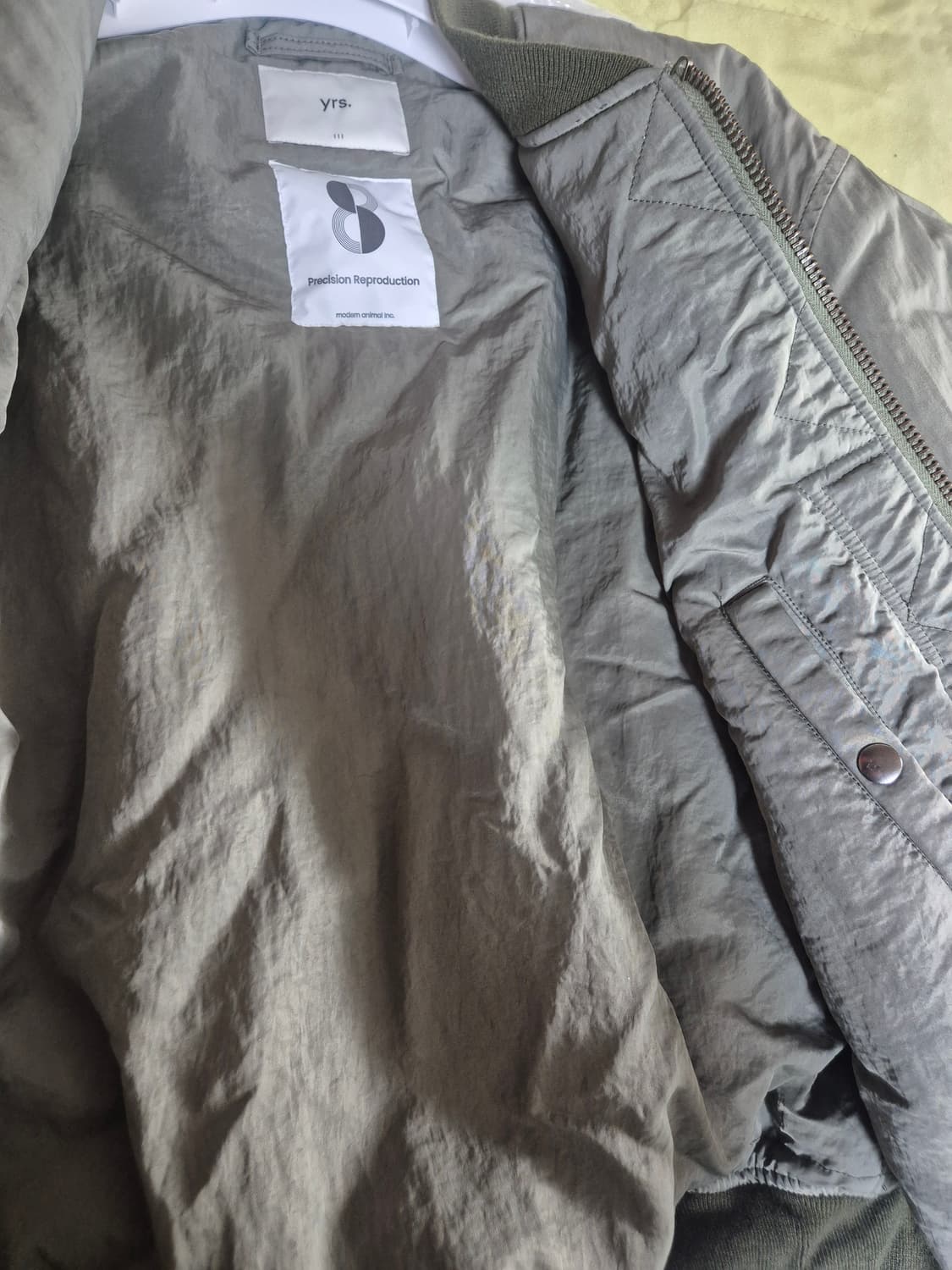 이얼즈어고 23fw 카키 울 파일 마원  상품이미지9