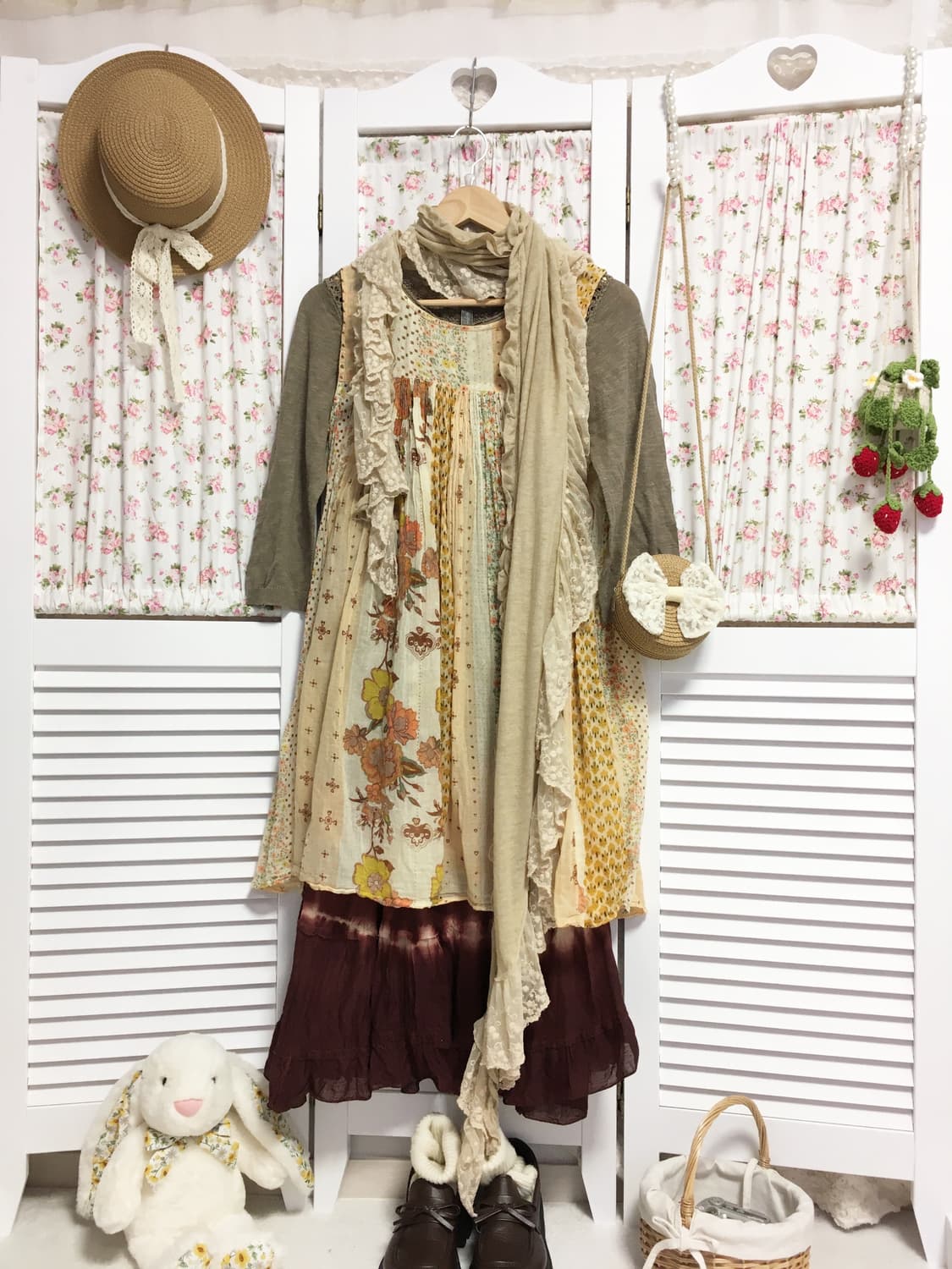 빈티지 히피 모리걸 코디세트  상품이미지1