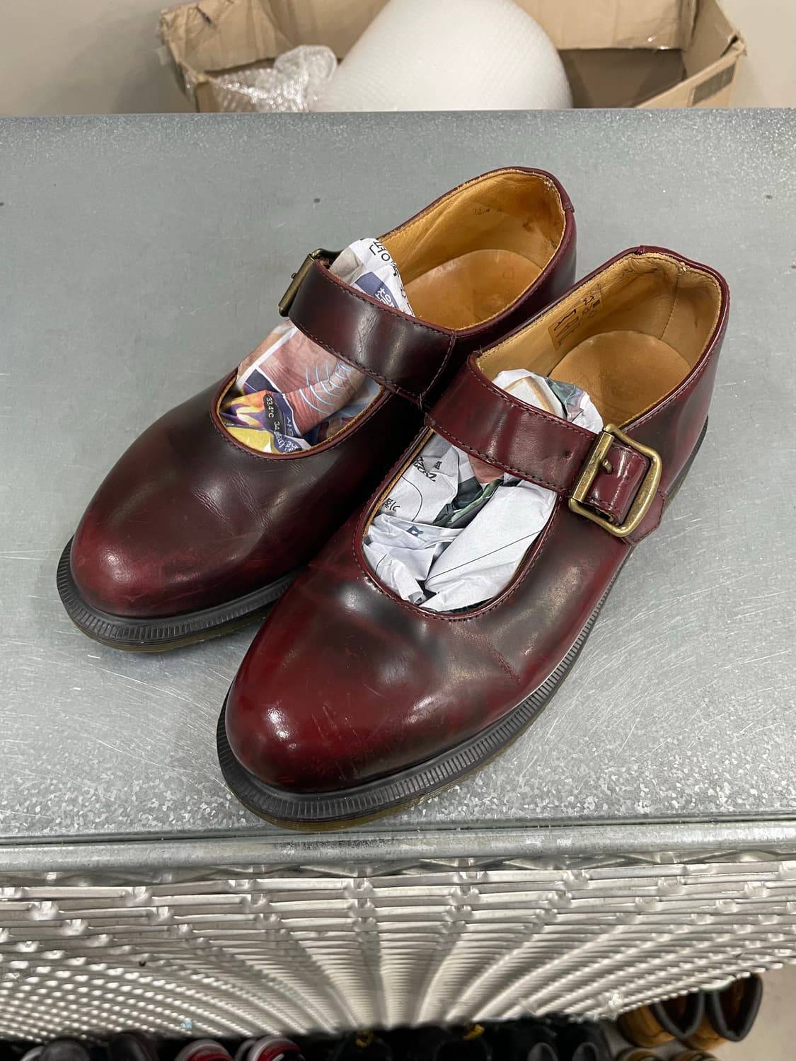 닥터마틴 메리제인 엘피 체리 레드 uk4 상품이미지2