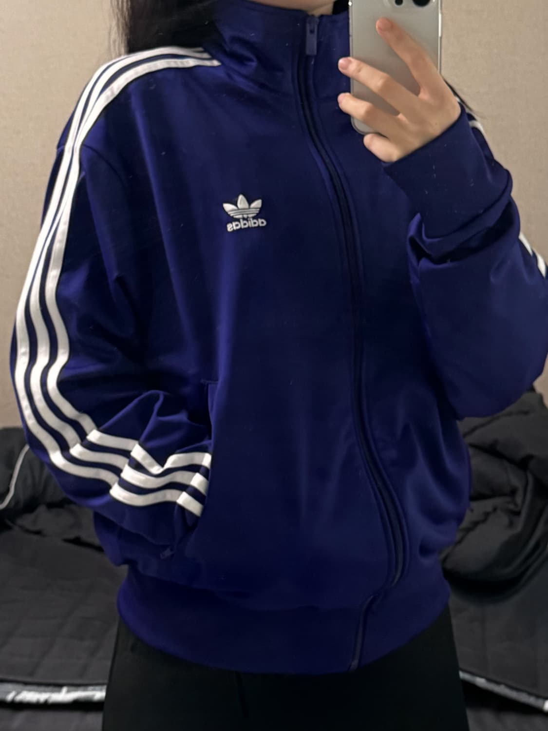 아디다스 파이어버드 보라색 져지 M 상품이미지5