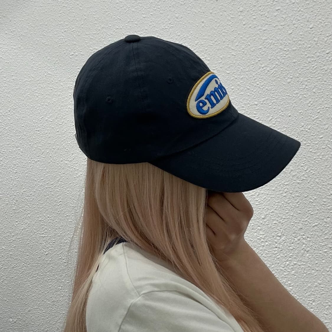 이미스 자수로고 네이비 볼캡 상품이미지3