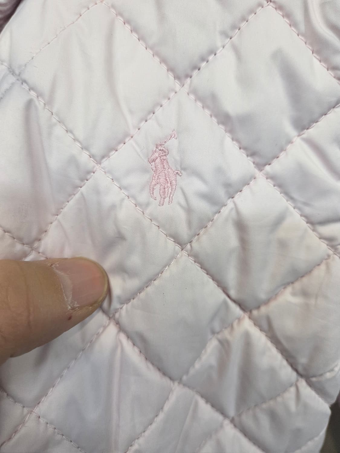 폴로랄프로렌 키즈 퀄팅 자켓 4 딸기우유 핑크  상품이미지5