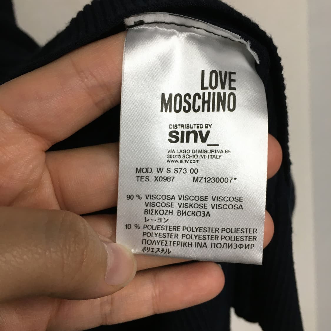 러브 모스키노 반팔 니트 원피스 상품이미지4