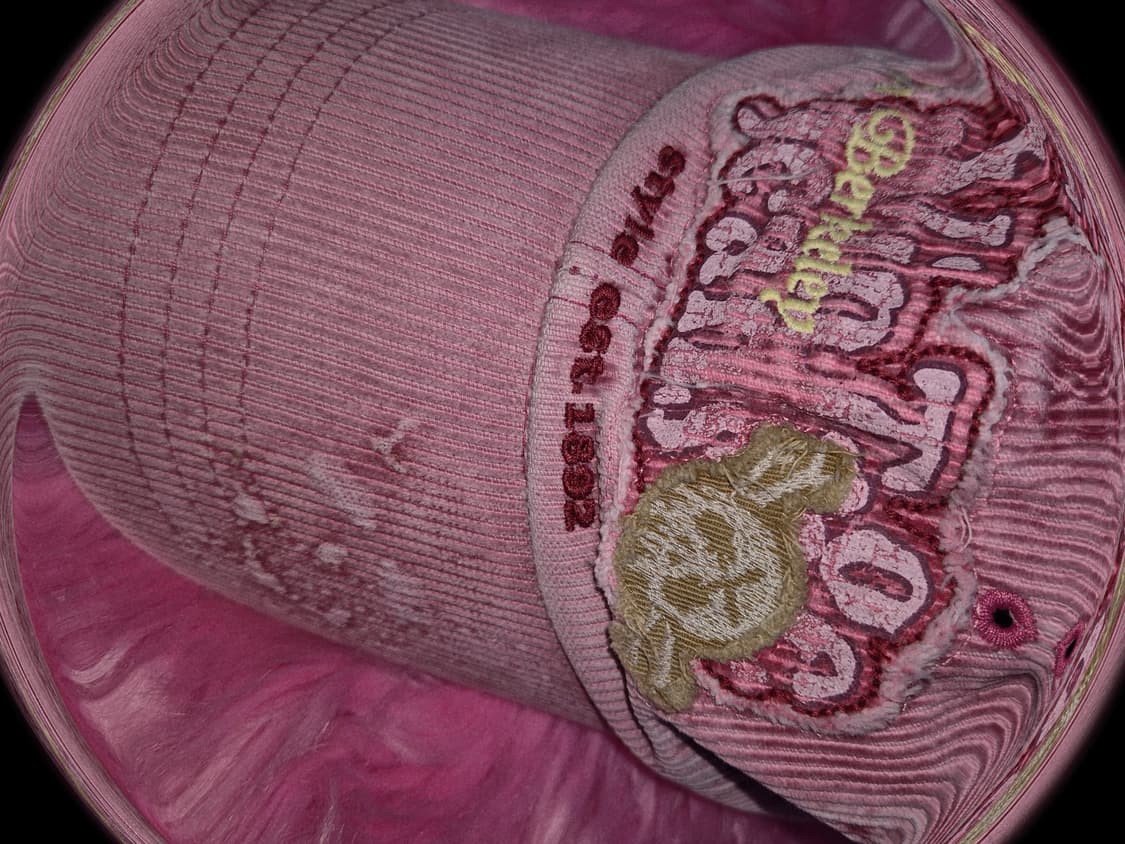 Vintage PUNK Skull Grunge pink corduroy 상품이미지2