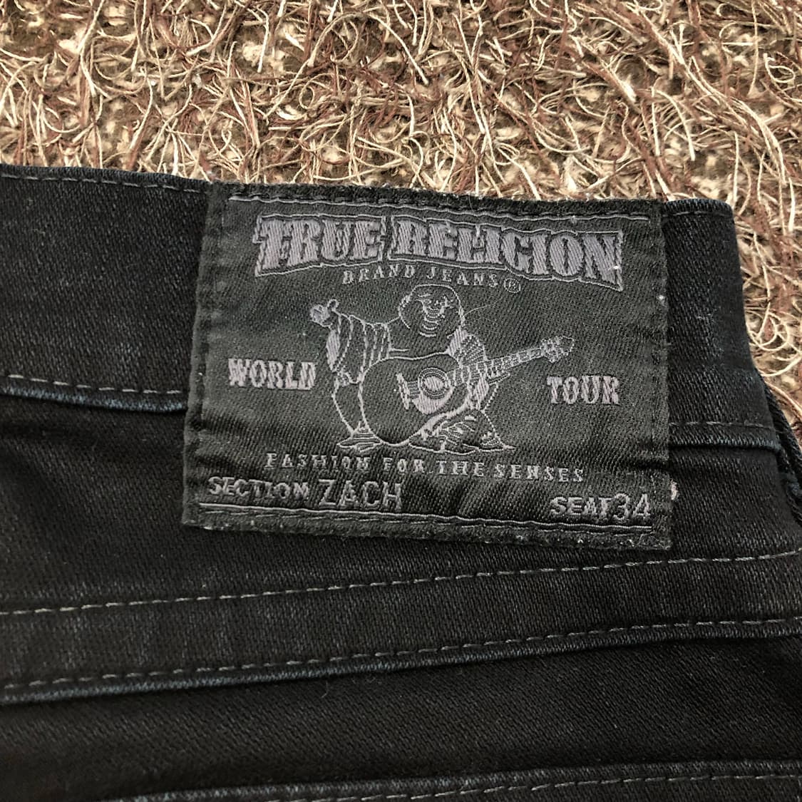 트루릴리전 ZACH 블랙진 데님 팬츠 상품이미지5