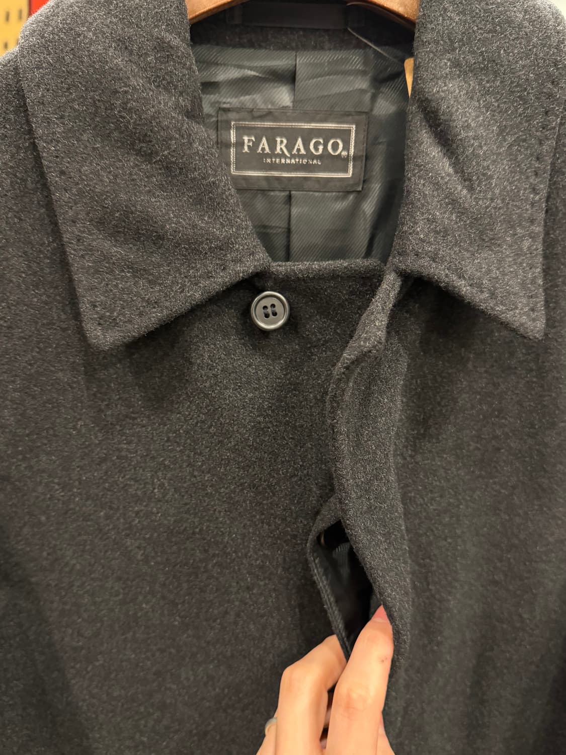 Farago 빈티지 캐시미어 코트 상품이미지3