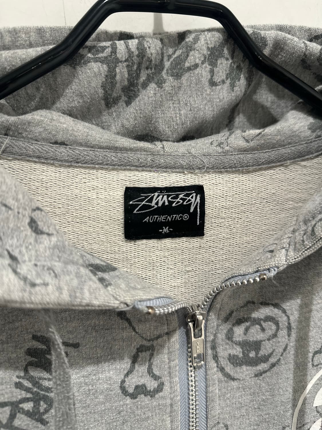 stussy Gray Hooded Zip-Up  상품이미지2