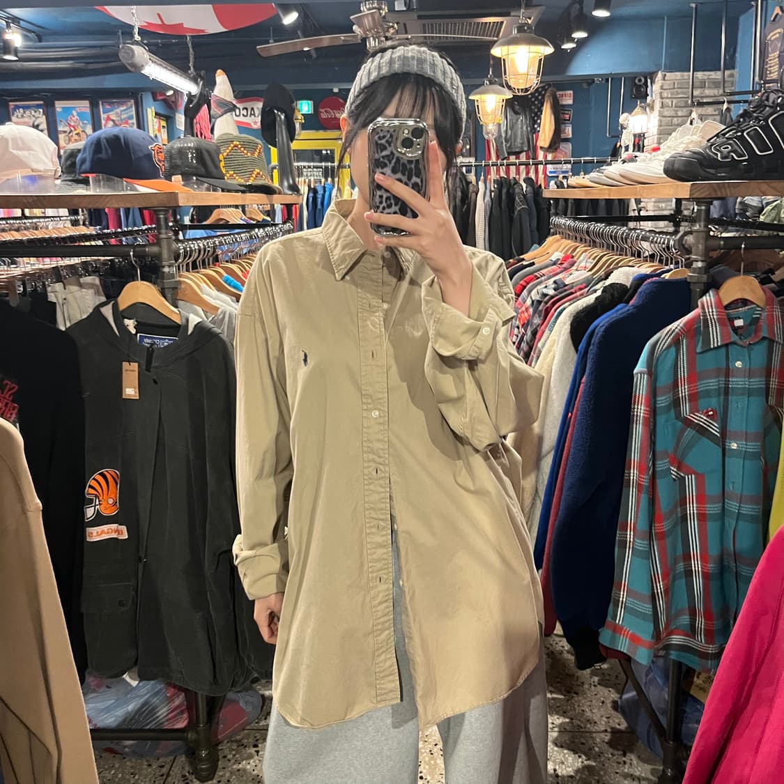 POLO 폴로 랄프로렌 베이지 셔츠 XXL 상품이미지2