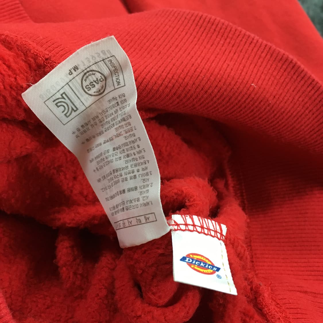 투티/0260 디키즈 후드티 스포티 레드 기모 프린팅 로고 상품이미지7