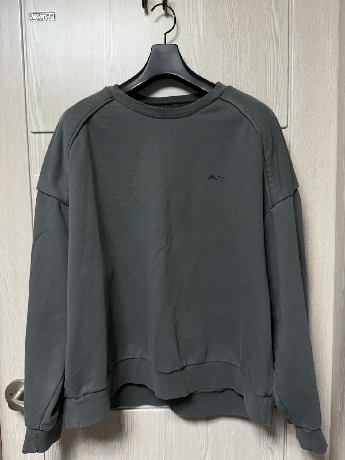 준지 오버핏 맨투맨 가먼트다잉 M 상품이미지1