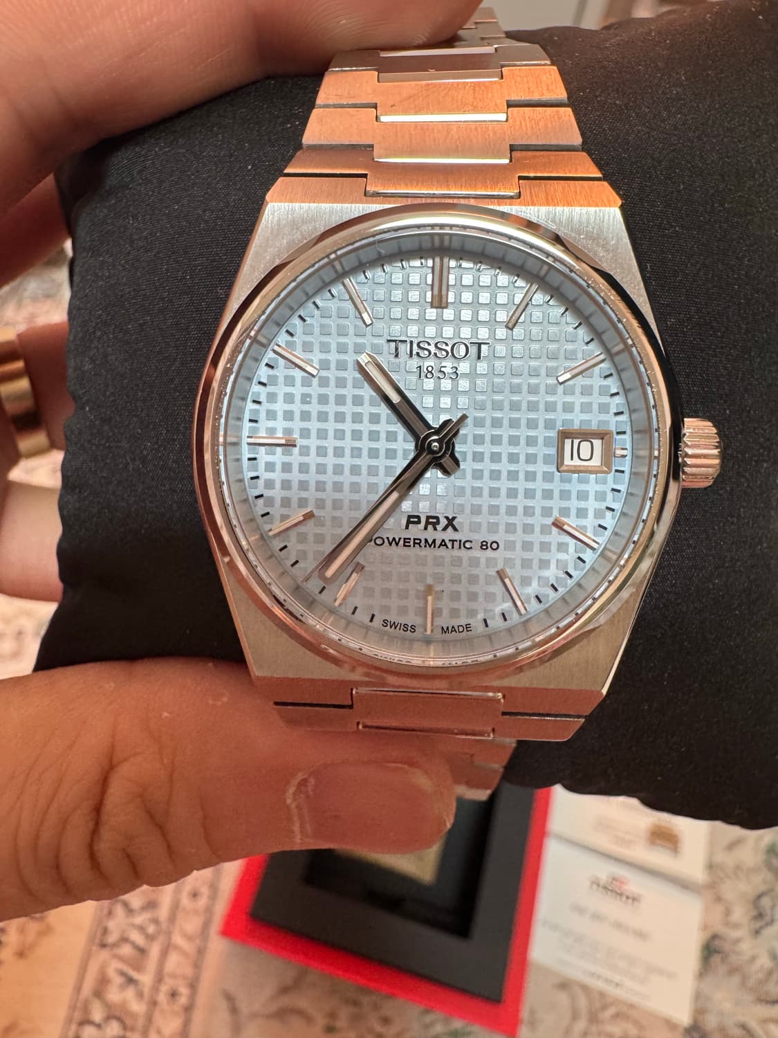 티쏘 prx 35mm 아이스블루 파워매틱 80 상품이미지2