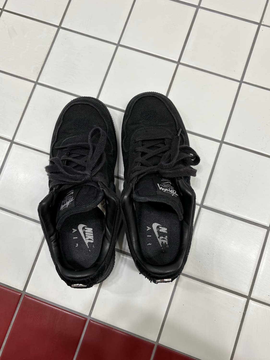 나이키 스투시 에어포스 블랙 상품이미지3