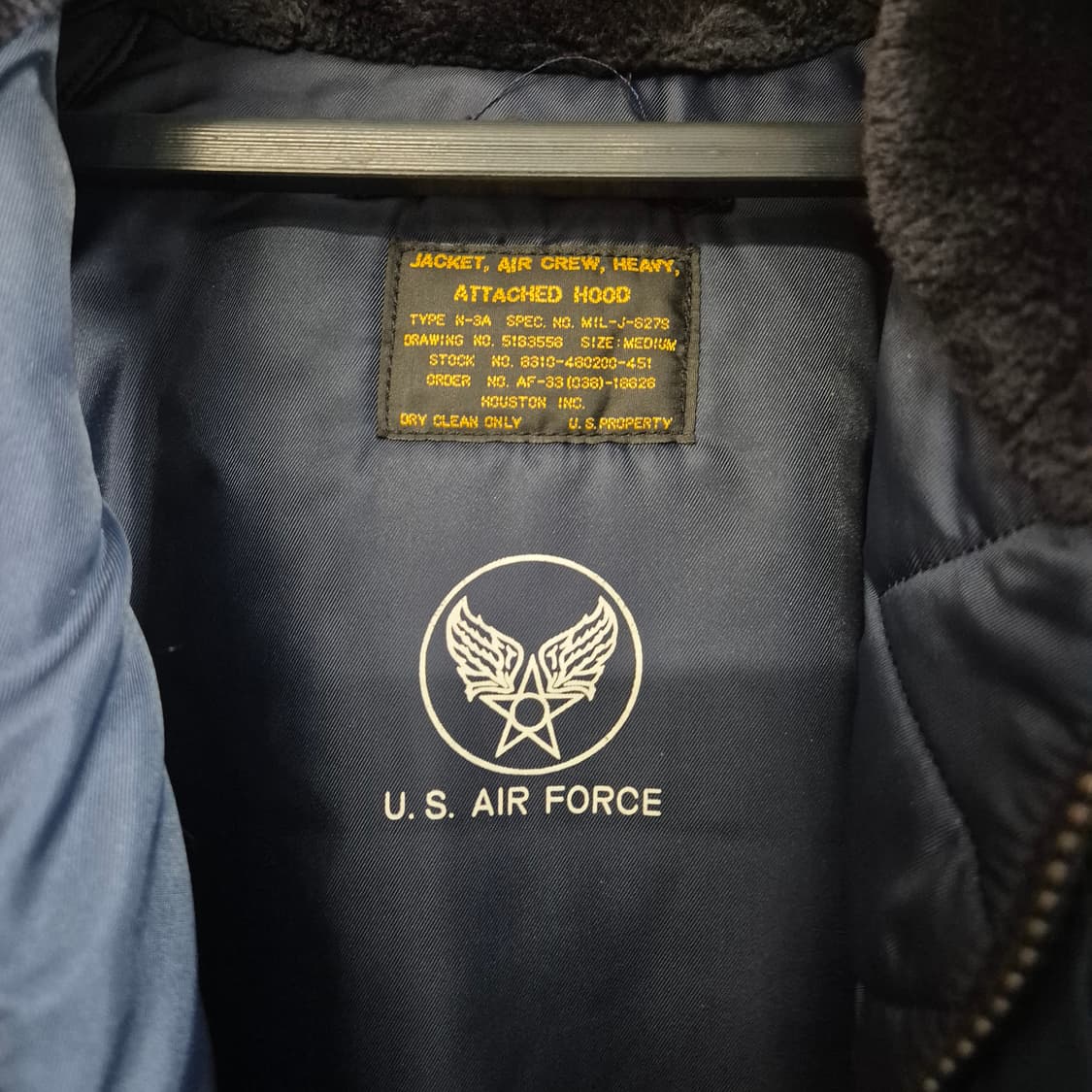 Houston N3A parka 네이비 상품이미지6