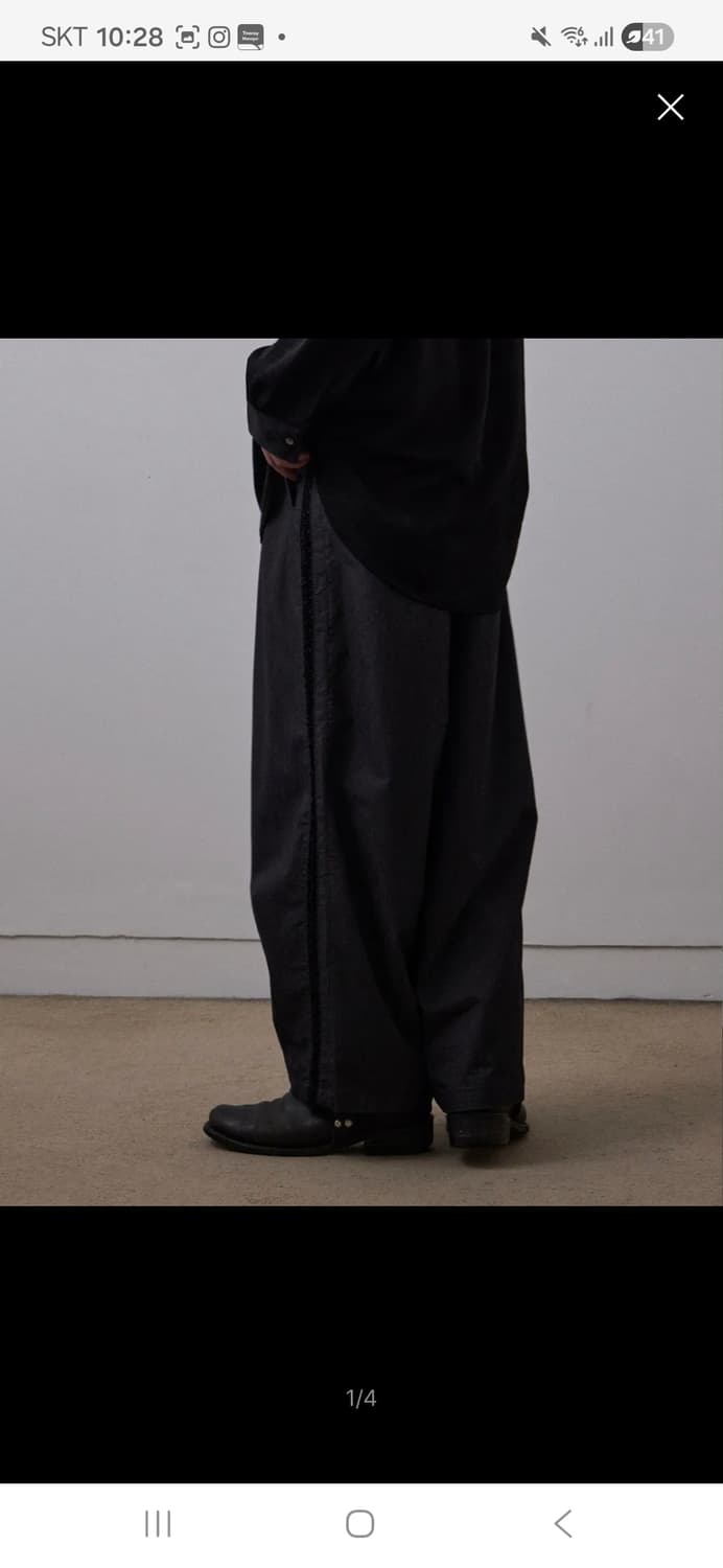 르아브 클레멘테 레이스 라이닝 트랙팬츠 상품이미지1