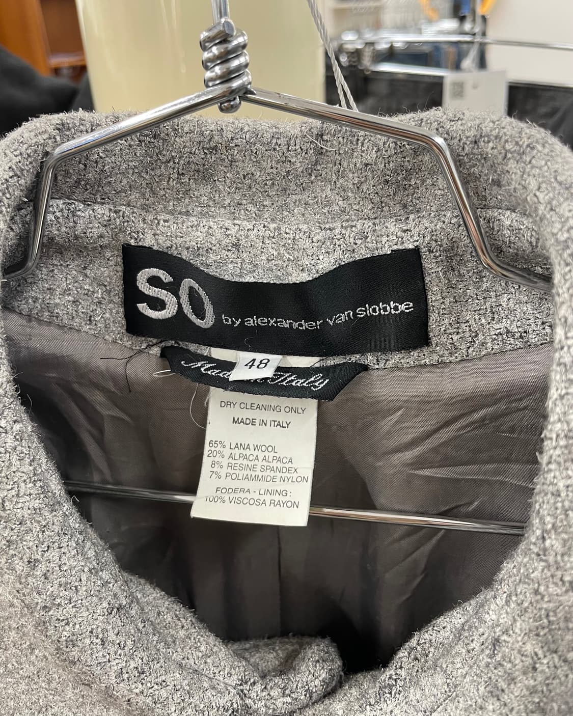 [48] SO 알렉산더반슬롭 오버사이즈 울 코트 상품이미지10