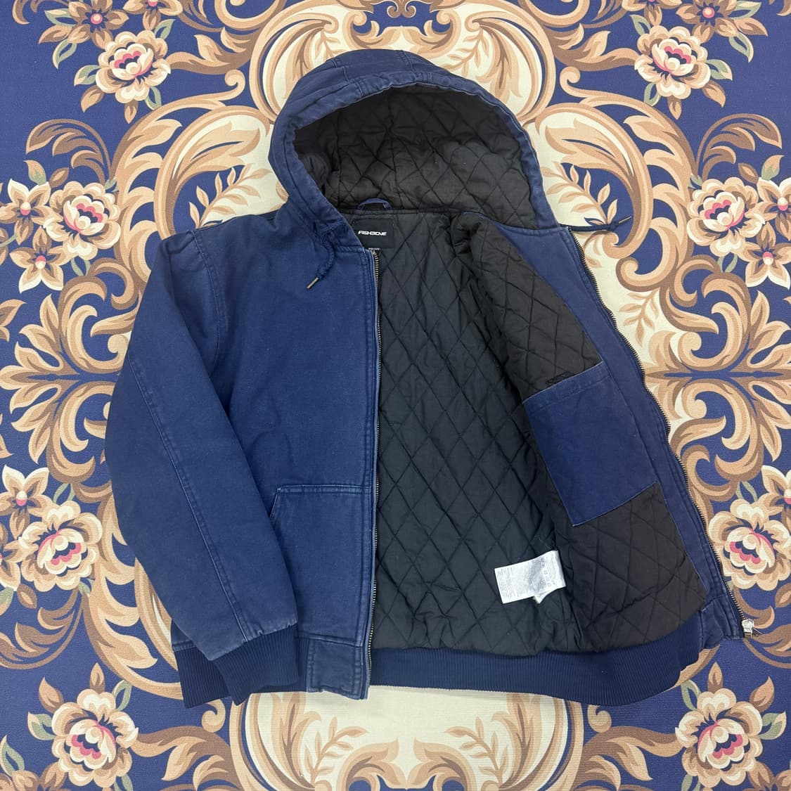 (L)피시본 Fishbone후드워크자켓(네이비) 상품이미지3