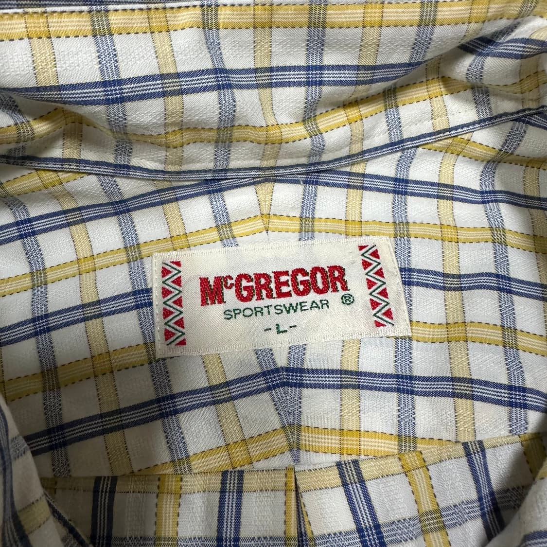 ✨ (바배) MGEGOR 옐로우 체크 셔츠  상품이미지3