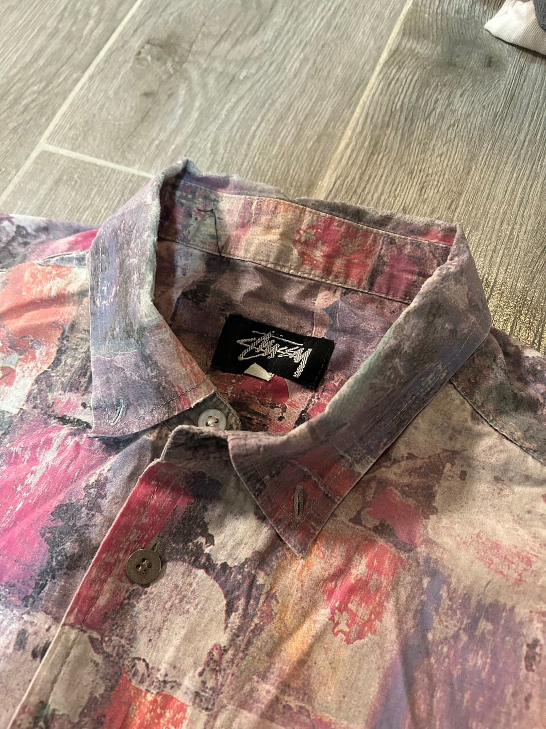 80s 스투시 블랙태그 셔츠 xl 상품이미지4