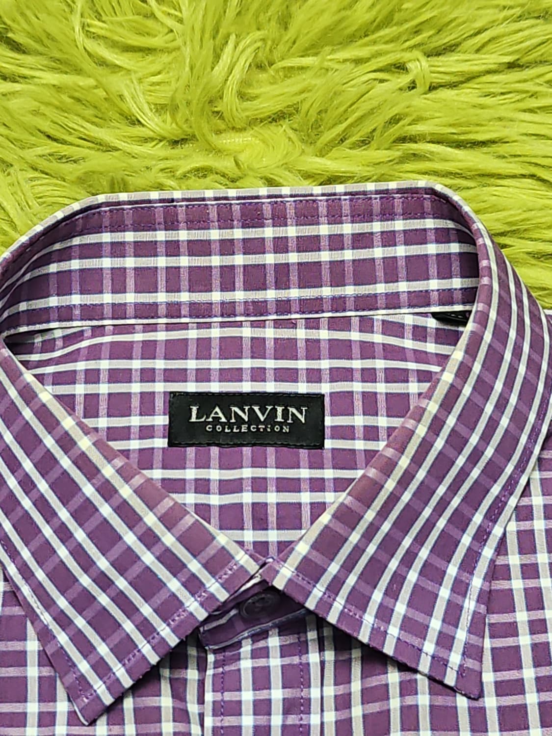 랑방 컬렉션(LANVIN) 정품 체크 남성 셔츠 (105) 상품이미지3