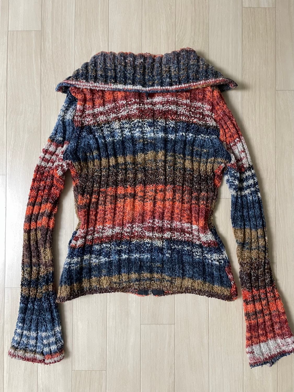 Open yy 니트 집업 상품이미지6