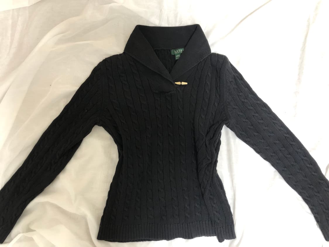 단추 케이블 니트 상품이미지4