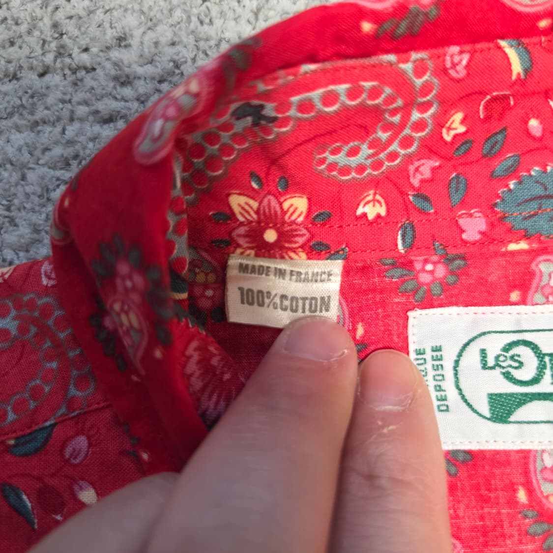 Made in France 유럽 빈티지 셔츠 L-XL(100-105) 상품이미지4